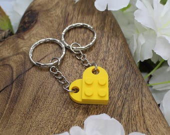 LEGO® Love Heart Keychain, Heart LEGO® Keychain, LEGO® Keychain