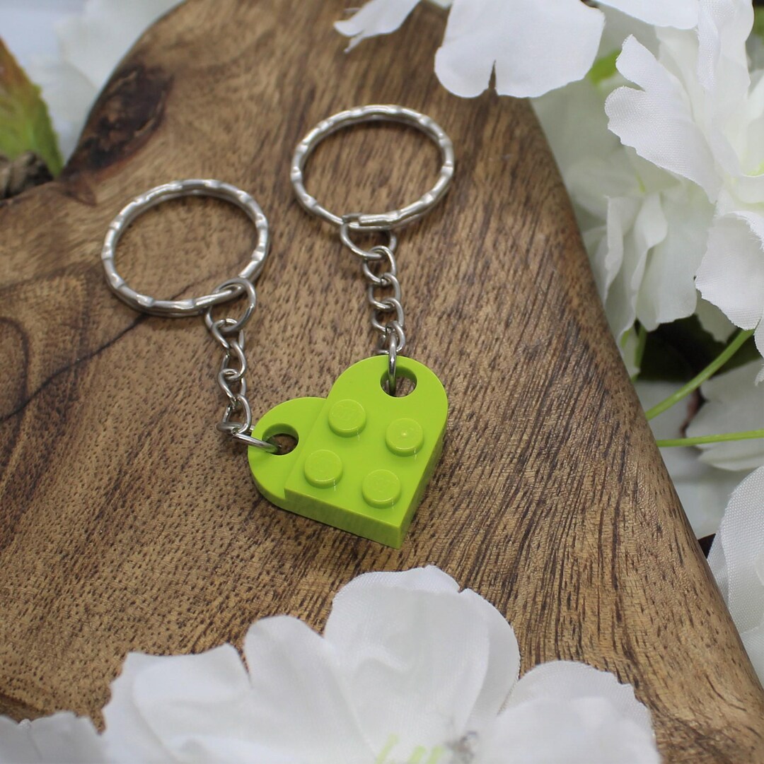 LEGO® Love Heart Keychain, Heart LEGO® Keychain, LEGO® Keychain