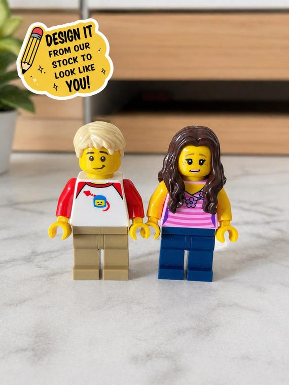 Personalized LEGO® Minifigure Gift | Custom Mini Figure | Unique Bespoke Gift for Him Her | Birthday Christmas Wedding Gift Idea