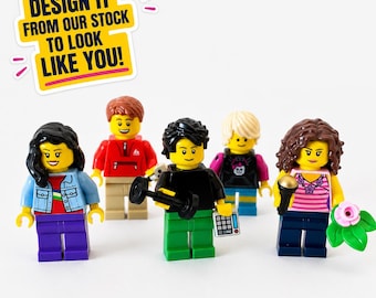 Personalized LEGO® Minifigure Gift | Custom Mini Figure | Unique Bespoke Gift for Him Her | Birthday Christmas Wedding Gift Idea