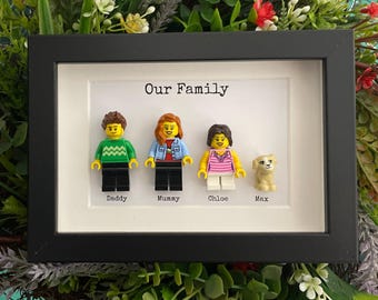 Gepersonaliseerd familiecadeau, gepersonaliseerde paren minifiguurlijst, gepersonaliseerde lijst, gepersonaliseerd valentijnscadeau, valentijnscadeaus,