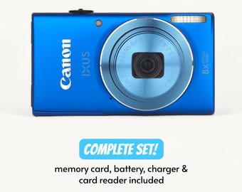 Canon Ixus 135 - blue retro digicam, y2k, working