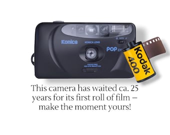 Konica POP EF-88 - film camera, analog with Kodak roll