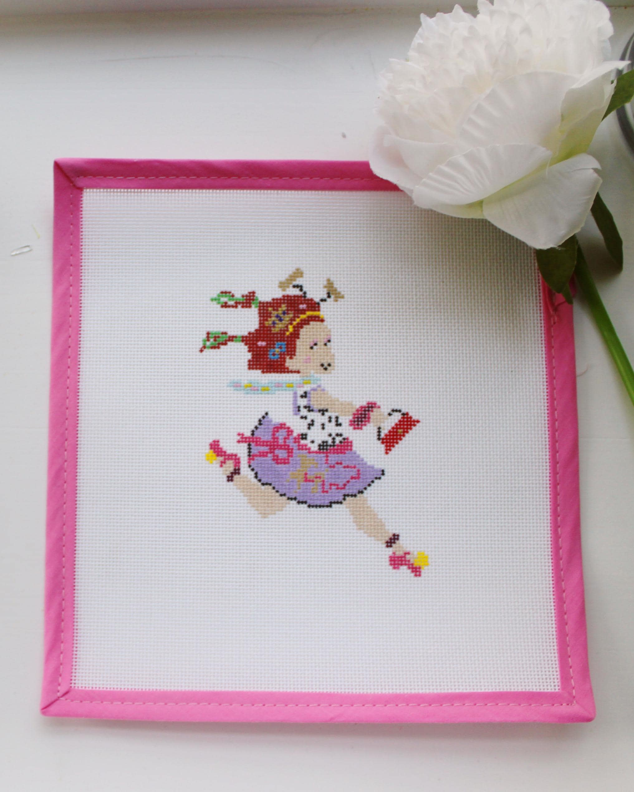 Girl Needlepoint Canvas