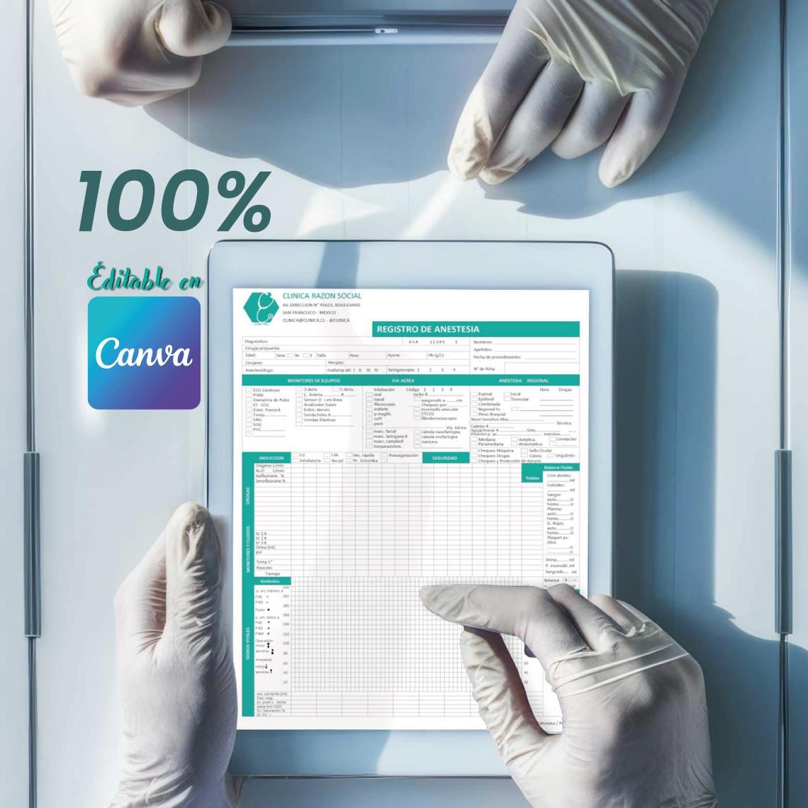 Anesthesia Record Template, Veterinary Anesthesia Log, Surgery ...