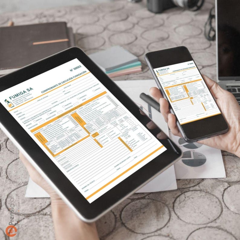 Pest Control Service Invoice Canva Template, Fumigation Report Form ...