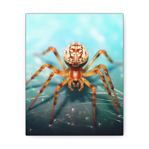 Kosmisch dier 'Spider' - in galerie verpakte canvasprint - Oracle Deck Image Print - Mixed Media Art - Magic Divine Oracle Art