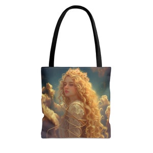 Sac fourre-tout Tarot « Huit des épées » - grand moyen petit - sac artistique - jeu de cartes de tarot - sac à main double face - sac de transport - oracle magique