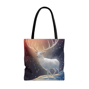 Cosmic Animal 'Stag' draagtas - groot medium klein - kunsttas - orakelkaart - dubbelzijdige portemonnee - draagtas - magisch orakel