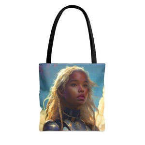 Sac fourre-tout Tarot « Four of Swords » - grand moyen petit - sac artistique - jeu de cartes de jeu de tarot - sac à main double face - sac de transport - oracle magique