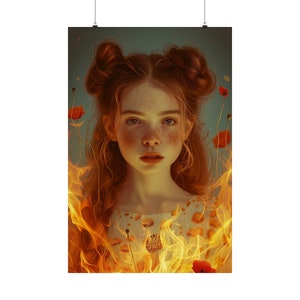Impression d'affiche de tarot « Les huit baguettes » - Impression d'art de la série de cartes de tarot - Plusieurs tailles - Posters verticaux mats de qualité supérieure - Divination magique