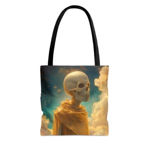 Sac fourre-tout Tarot « Ten of Swords » - grand moyen petit - sac artistique - jeu de cartes de tarot - sac à main double face - sac de transport - oracle magique