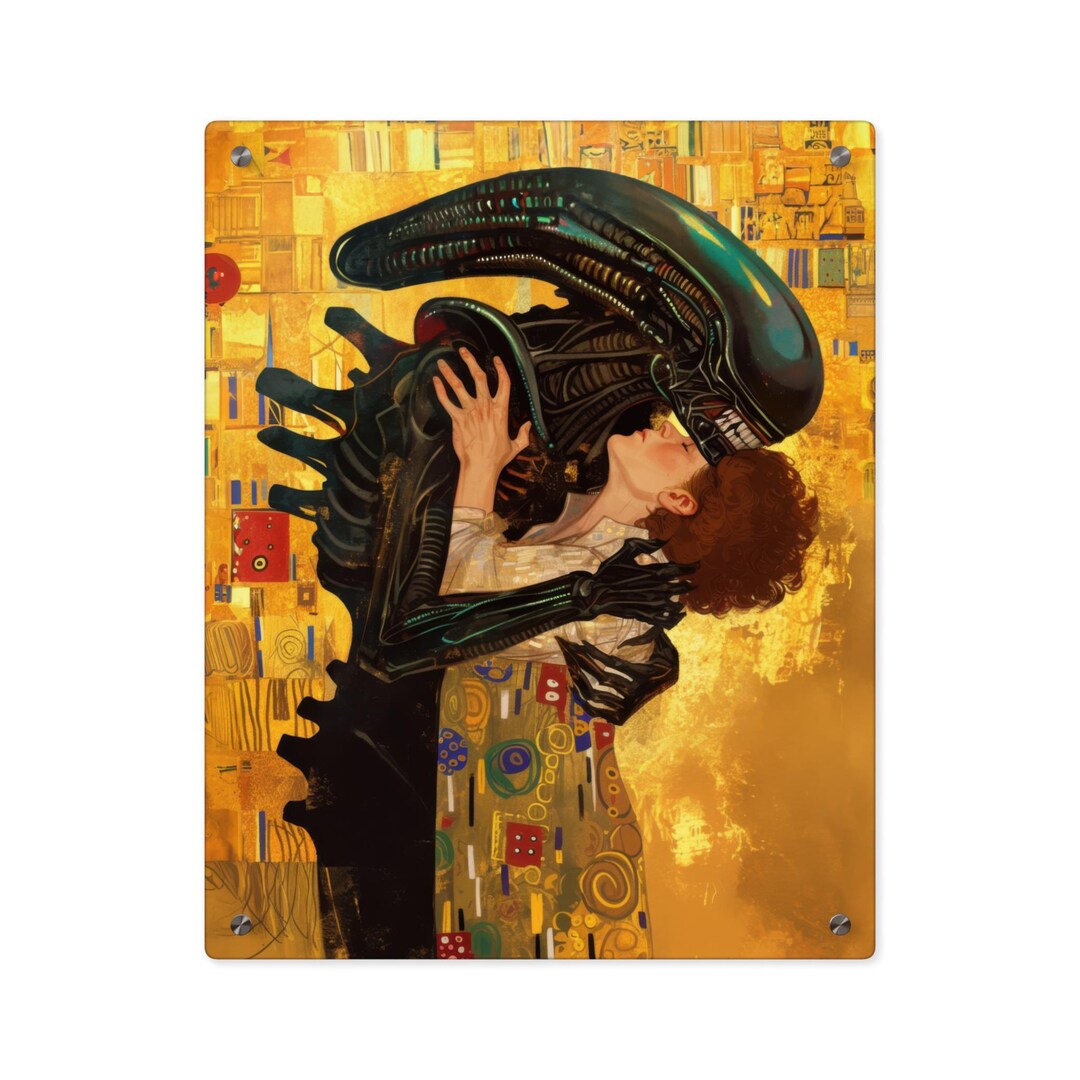 Eternal Embrace Ripley and the Alien Acrylic Wall Art Panel Ready to ...