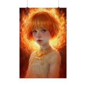 Impression d'affiche de tarot « As de baguettes » - Impression d'art de la série de cartes de tarot - Plusieurs tailles - Posters verticaux mats de qualité supérieure - Divination magique