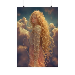 Impression d'affiche de tarot « Huit des épées » - Impression d'art de la série de cartes de tarot - Plusieurs tailles - Posters verticaux mats de qualité supérieure - Divination magique