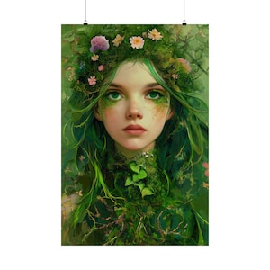 Impressão de pôster de tarô 'The World' - Impressão artística da série de cartas de tarô - Vários tamanhos - Pôsteres verticais foscos premium - Adivinhação mágica