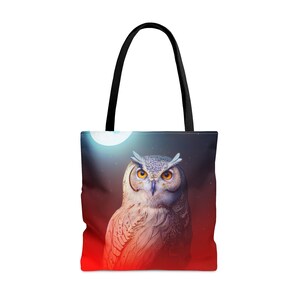 Cosmic Animal draagtas 'uil' - groot medium klein - kunsttas - orakelkaart - dubbelzijdige portemonnee - draagtas - magisch orakel