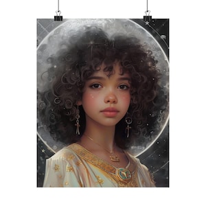 Mercurius sterrenbeeld posterafdruk - Oracle Card Series Art Print - meerdere formaten - Premium matte posters - magische waarzeggerij - astrologieprint