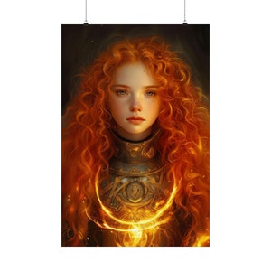 Impression d'affiche de tarot « Le chevalier aux baguettes » - Impression d'art de la série de cartes de tarot - Plusieurs tailles - Posters verticaux mats de qualité supérieure - Divination magique