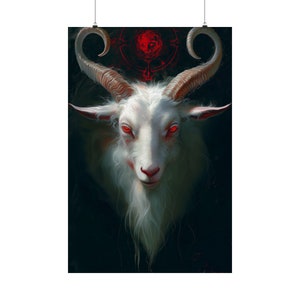 Impresión de carteles de Tarot 'El Diablo' - Impresión de arte de la serie Tarot Card - Múltiples tamaños - Carteles verticales mate premium - Adivinación mágica