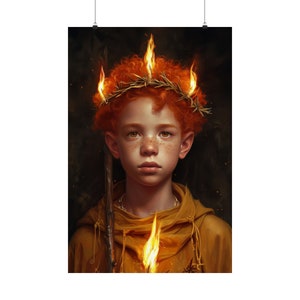 Impression d'affiche de tarot « Les trois baguettes » - Impression d'art de la série de cartes de tarot - Plusieurs tailles - Posters verticaux mats de qualité supérieure - Divination magique