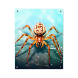 Kosmische Tier 'Spider' Acryl Wand Kunst Tafel - fertig zum Aufhängen - Tarot Karten Kunst - Göttliche Orakel Tarot Weissagung Kunstwerk