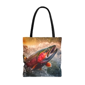 Cosmic Animal draagtas 'zalm' - groot medium klein - kunsttas - orakelkaart - dubbelzijdige portemonnee - draagtas - magisch orakel