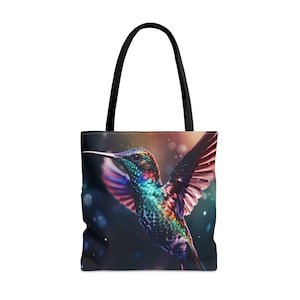 Kosmische Tier 'Kolibri' Einkaufstasche - Groß Mittel Klein - Kunsttasche - Orakel Deck Karte - doppelseitige Geldbörse - Trage alle Tasche - magisches Orakel