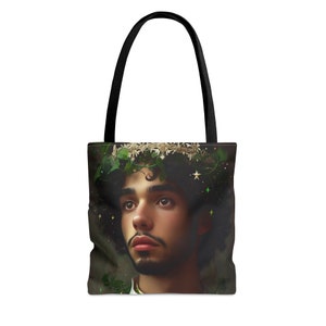 Sac fourre-tout Tarot « King of Pentacles » - grand moyen petit - sac artistique - jeu de cartes de tarot - sac à main double face - sac de transport - oracle magique