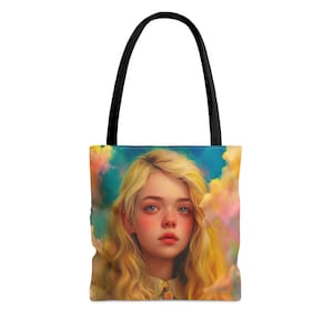 Sac fourre-tout Tarot « Page of Swords » - grand moyen petit - sac artistique - jeu de cartes de tarot - sac à main double face - sac de transport - oracle magique