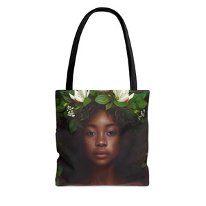 Sac fourre-tout Tarot « Neuf pentacles » - grand moyen petit - sac artistique - jeu de cartes de jeu de tarot - sac à main double face - sac de transport - oracle magique