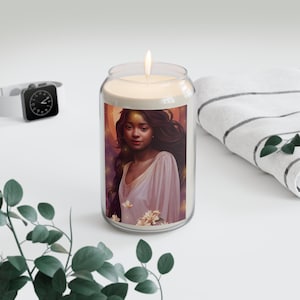 Bath Kol Candle - Duftkerze, 13.75oz - Religiöse Gebetskerze - Schutzengel Kunstwerk - Göttlich inspirierte Engel Magie Orakel Kunst