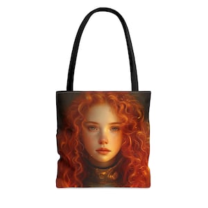 Sac fourre-tout Tarot « Chevalier aux baguettes » - grand moyen petit - sac artistique - jeu de cartes de jeu de tarot - sac à main double face - sac de transport - oracle magique