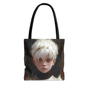 Sac fourre-tout Tarot « Knight of Cups » - grand moyen petit - pochette artistique - jeu de cartes de jeu de tarot - sac à main double face - sac de transport - oracle magique