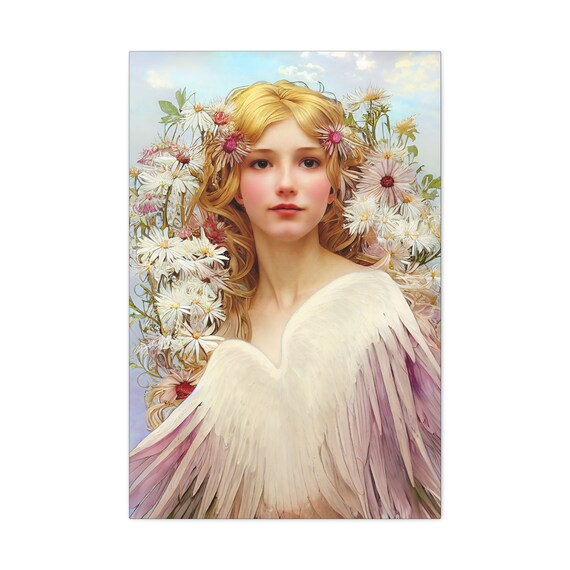 Araqiel - Gallery Wrapped Canvas Print - Guardian Angel Print