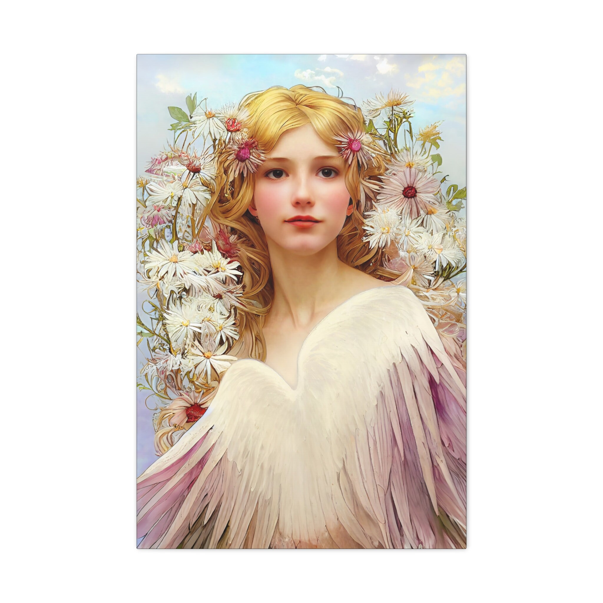 Araqiel - Gallery Wrapped Canvas Print - Guardian Angel Print