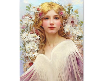 Araqiel - Gallery Wrapped Canvas Print - Guardian Angel Print