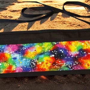 Tie dye galaxy 3-Pocket Waitress Server Vendor Apron