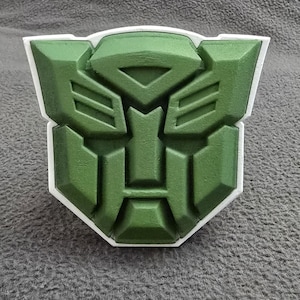 Autobot Emblem Fan Art – Transformers G1 Inspired 3D Printed | Resin Collectible with Pro Paint Finish - Army version