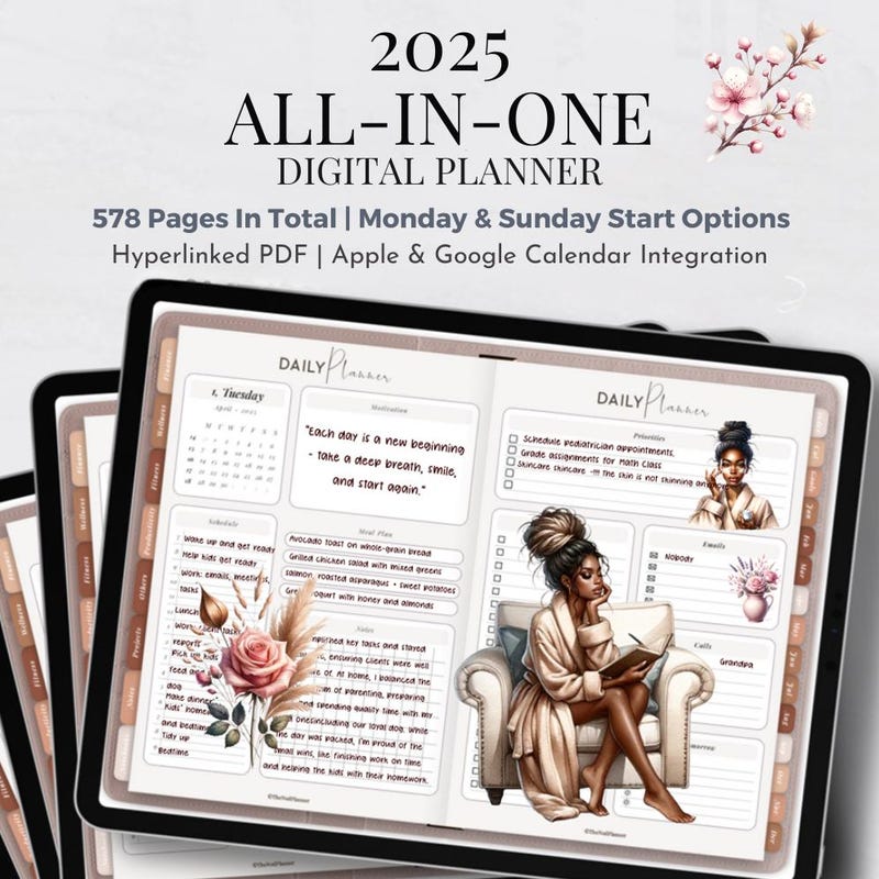 2025 Virtual Planner Etsy