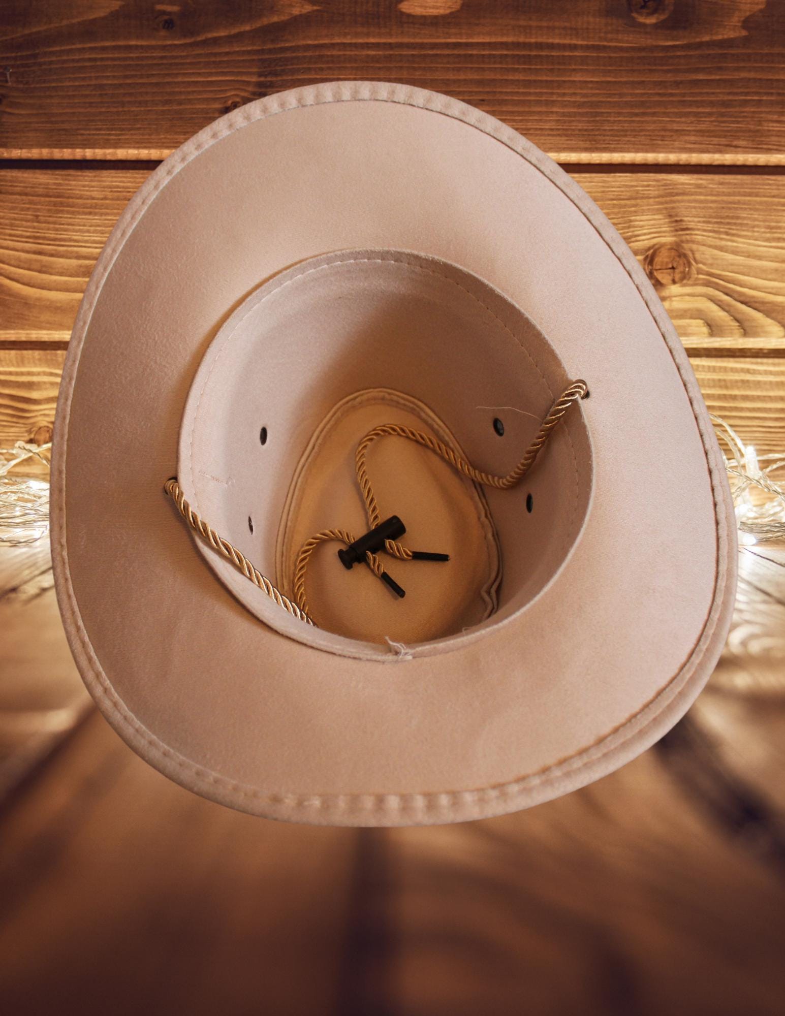 Burned Floral Cowboy Hat – Wide Brim Rancher, Adjustable Fit  display picture 1