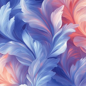 Pages numériques plumes violettes et pêche | Arrière-plans numériques imprimables en plumes | Pour scrapbooking, fabrication de cartes, travaux manuels | Fichiers JPG à usage commercial