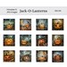 Jack-o-lantern Digital Pages | Halloween Printable Digital Backgrounds ...