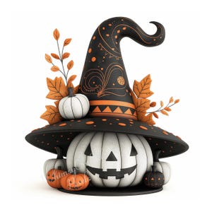 Halloween Witch Hats Digital Pages | Halloween Printable Digital ...