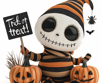 Cute Halloween Mummies Digital Pages | Halloween Printable Digital Backgrounds | For Scrapbooks, Card Making, Crafts | Commercial Use JPGs