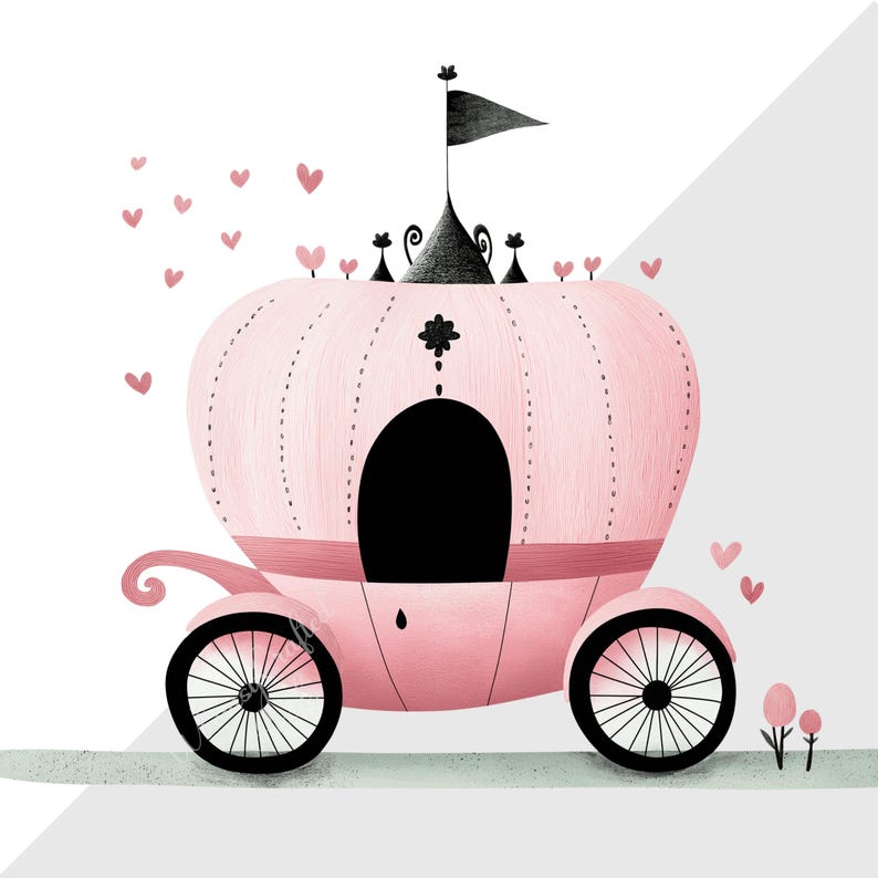 Cute Pink Princesses Clip Art Set | Digital Princess Images ...