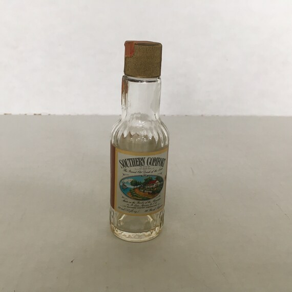 Vintage Retro Empty Miniature Southern Comfort Liquor Bottle Etsy