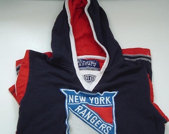 NY New York Rangers Old Time Hockey Youth Hooded Shirt Jersey style size small boys girls sportswear