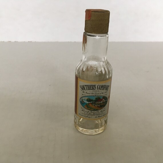 Vintage Retro Empty Miniature Southern Comfort Liquor Bottle Etsy