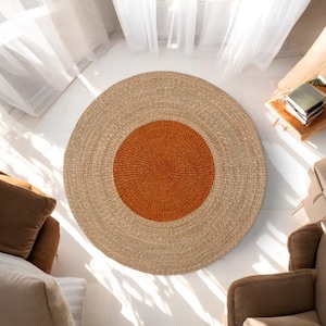 Handwoven Seagrass Area Rug: Eco-Friendly Durable Floor Covering